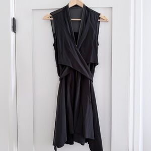 Vintage All Saints Black Zip Asymmetrical Dress